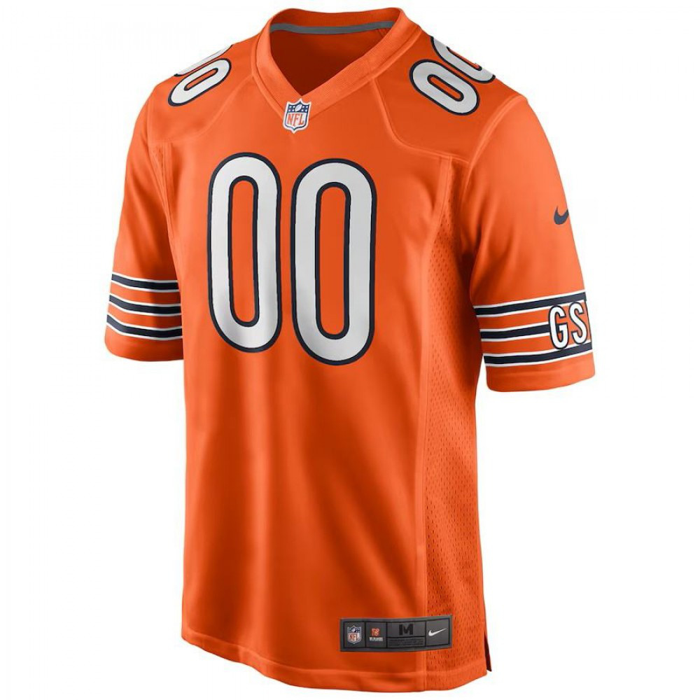 Chicago Bears Nike Custom Vapor Limited Jersey - Orange-GridironStore